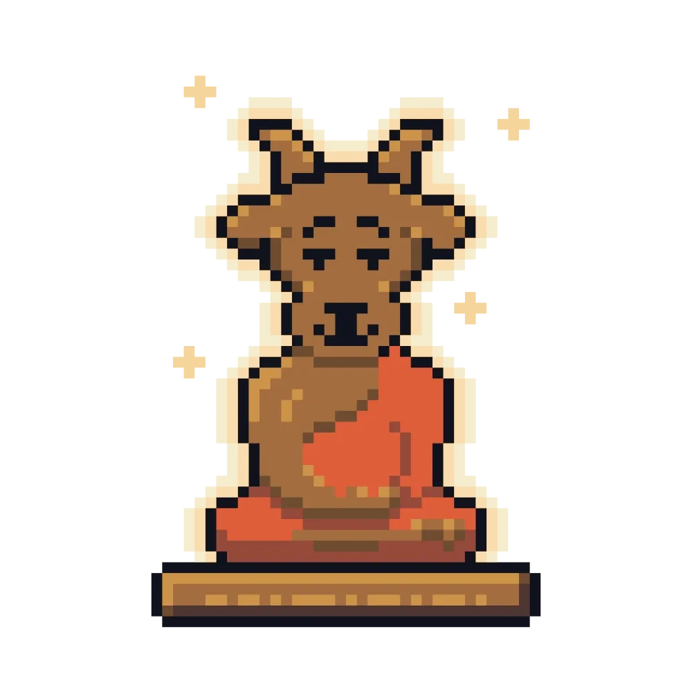 Blessed Bronze Goat #14