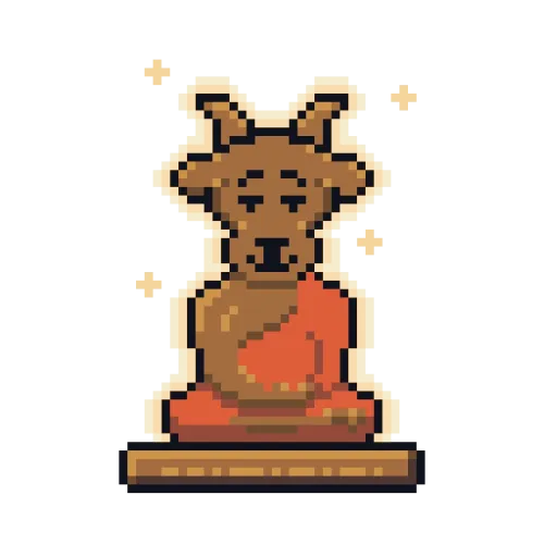 Blessed Bronze Goat #14