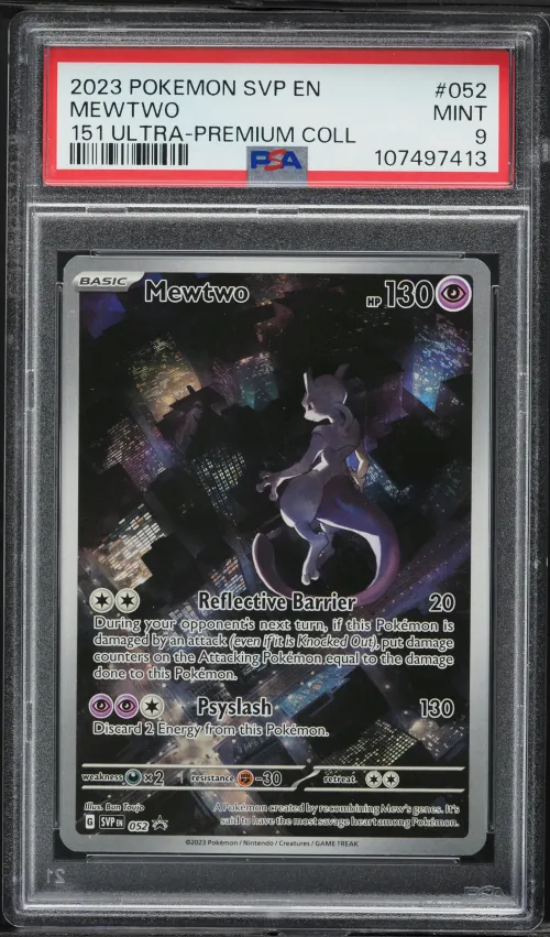 2023 #052 Mewtwo PSA 9 Svp EN-SV