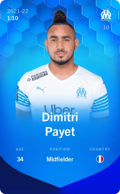 Dimitri Payet 2021-22 • Super Rare 1/10