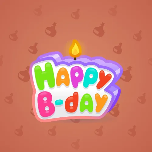 B-Day Candle #7821
