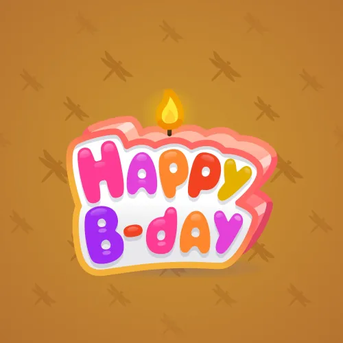 B-Day Candle #104431