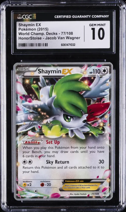 2004 #77 Shaymin EX CGC 10 World