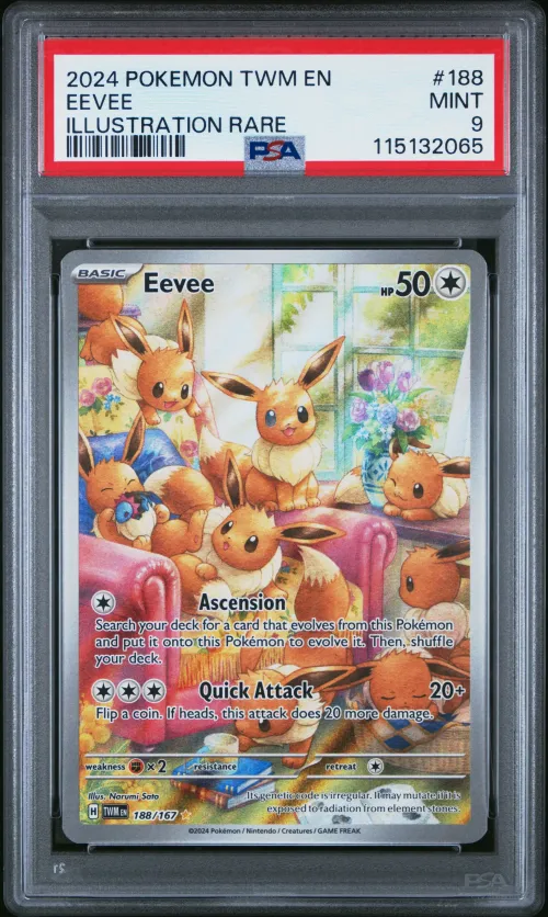2024 #188 Eevee PSA 9 Twm EN-Twi