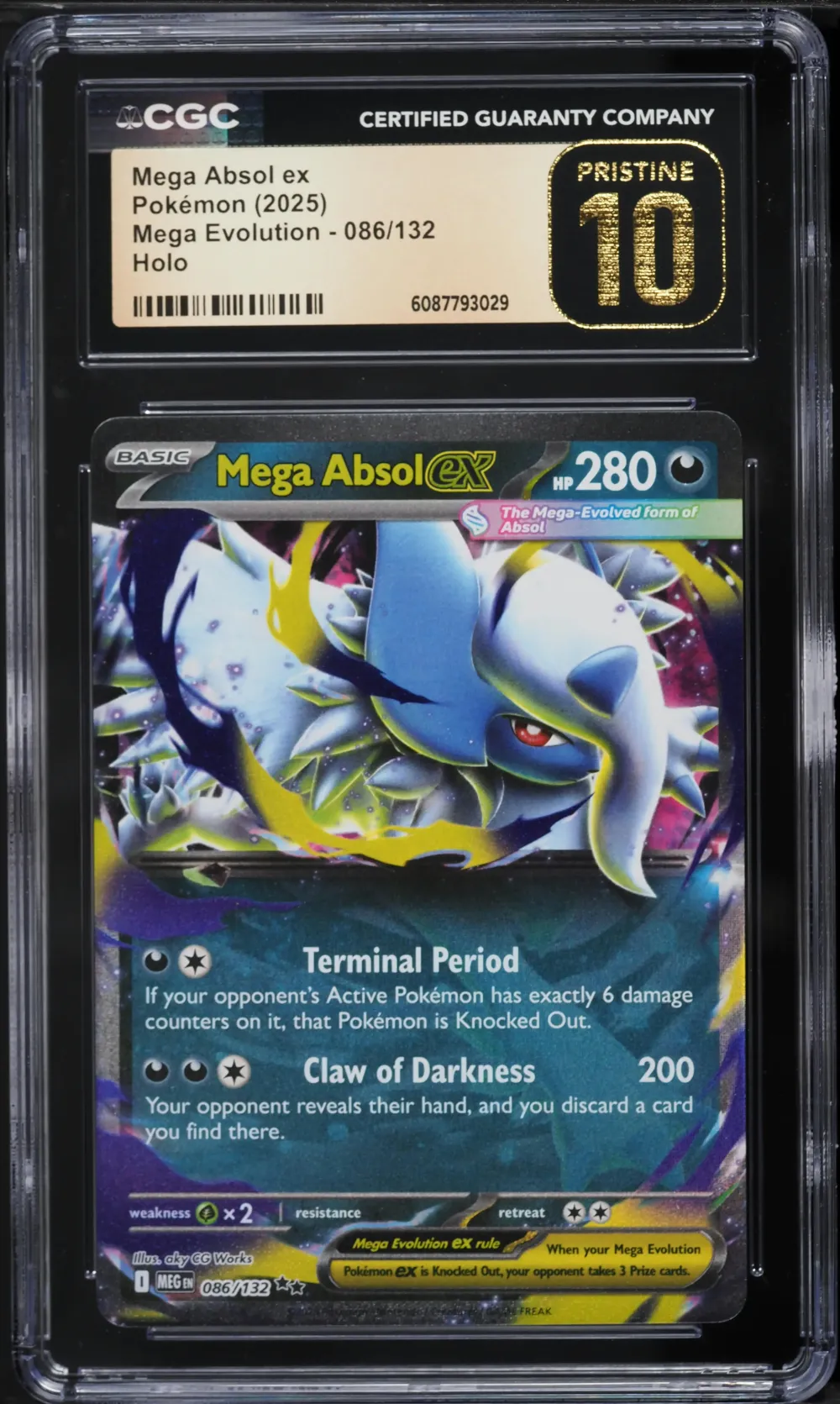 2025 #86 Mega Absol ex CGC 10 PR