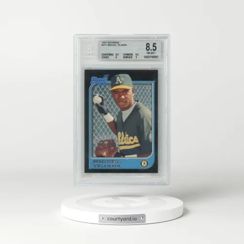 1997 Bowman #411 Miguel Tejada (BGS 8.5 NM-MT+)