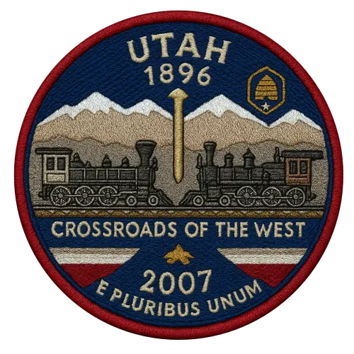 45/56 Utah State Quarter Patch #46