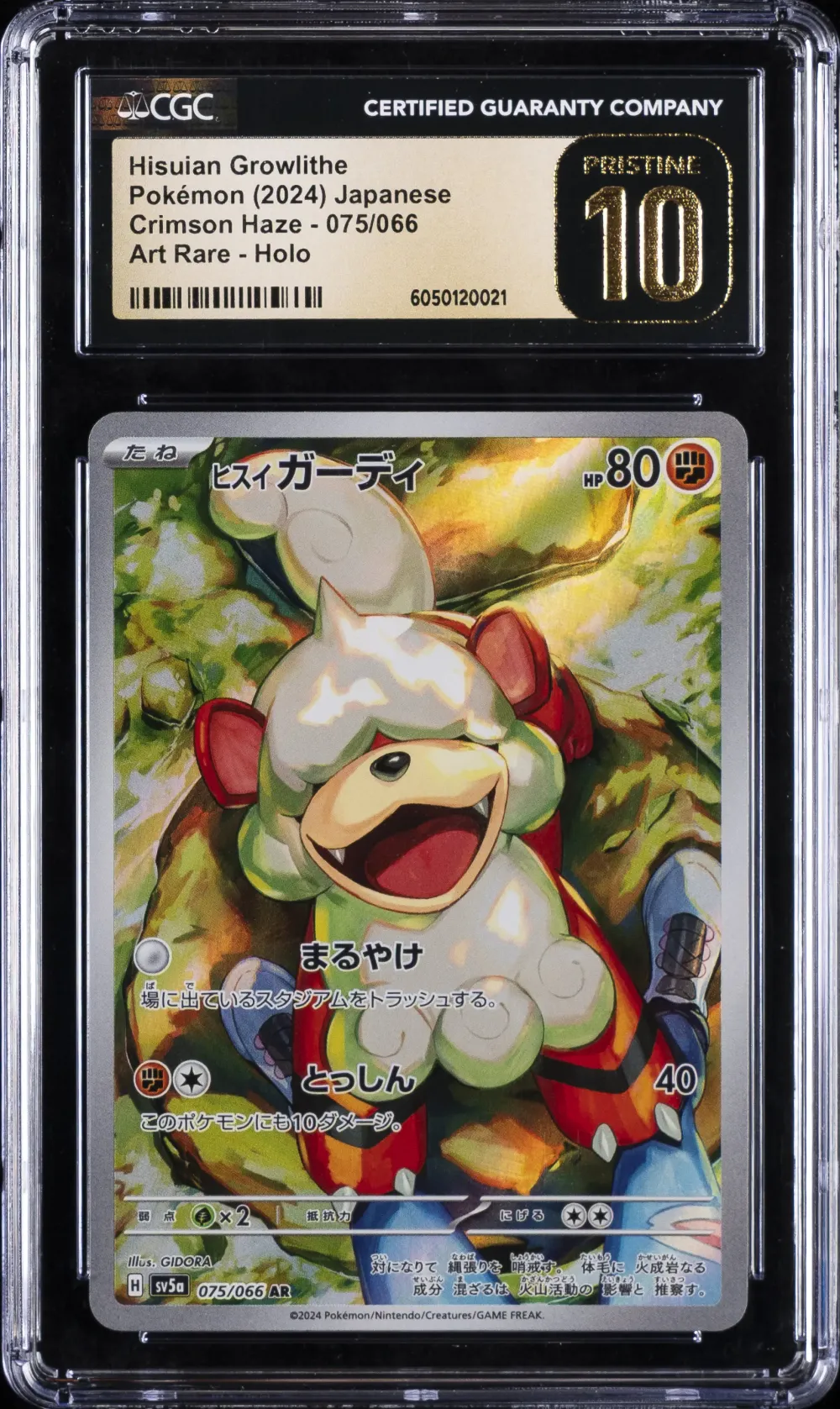 2024 #075 Hisuian Growlithe CGC 