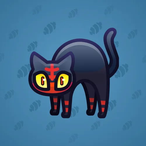 Scared Cat #17194