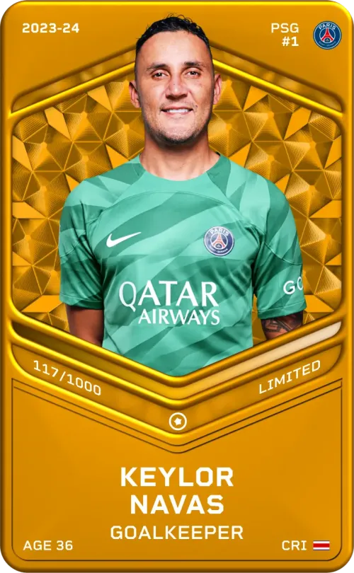Keylor Navas 2023-24 • Limited 117/1000