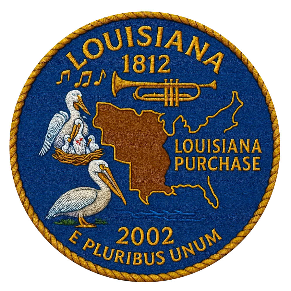 18/56 Louisiana State Quarter Patch  #18