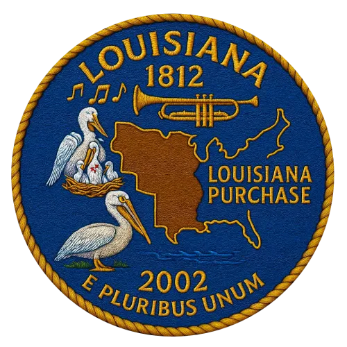 18/56 Louisiana State Quarter Patch #18