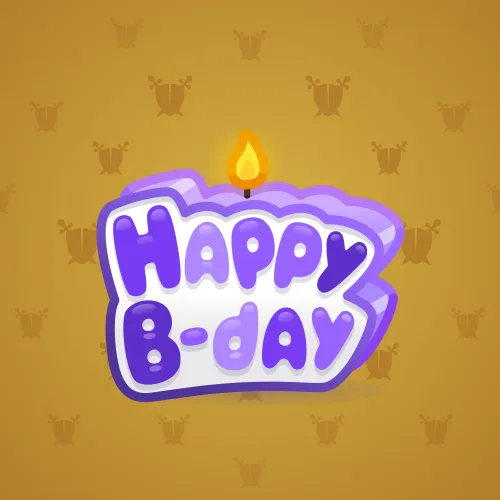B-Day Candle #31745