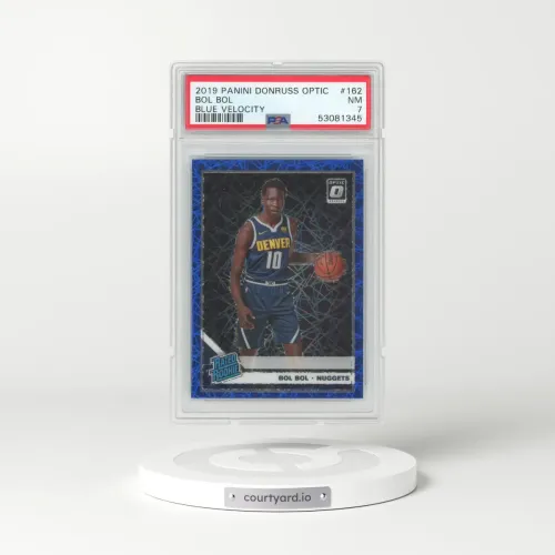 2019 Panini Donruss Optic #162 Bol Bol - Blue Velocity (PSA 7 NM)