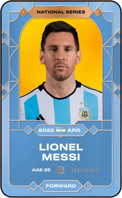 Lionel Messi 2022 • Custom Series 1551/2022