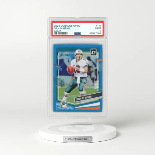 2023 Panini Donruss Optic #114 Dan Marino - Aqua (PSA 9 MINT)