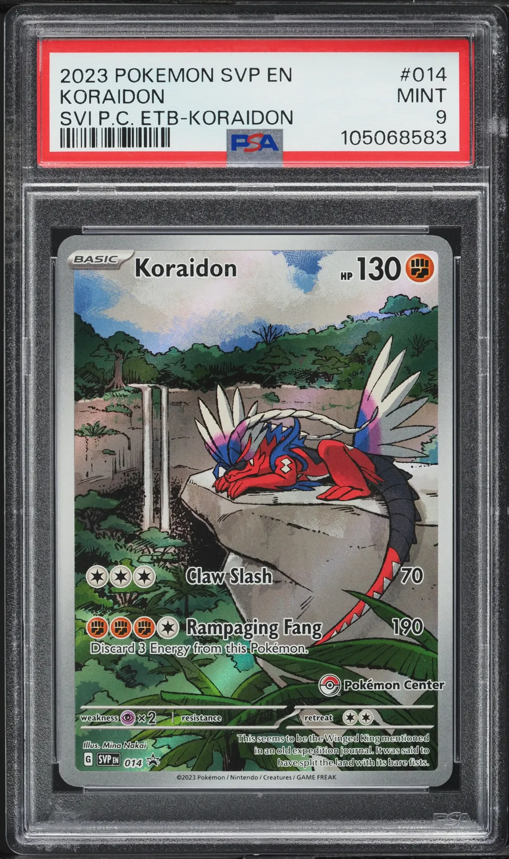 2023 #014 Koraidon PSA 9 Svp EN-