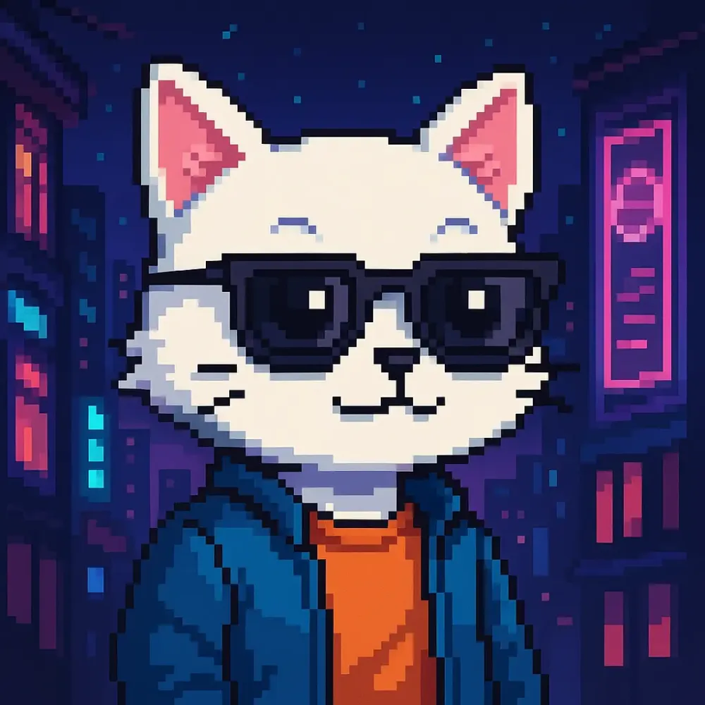 Pixel Alpha Cat No. 4 #5