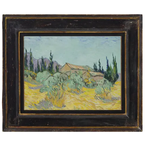  Cabanes de bois parmi les oliviers et cyprès ＃145