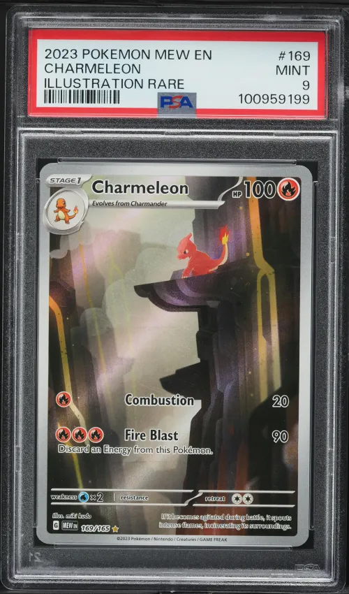 2023 #169 Charmeleon PSA 9 Mew E