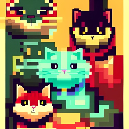 cat pixels