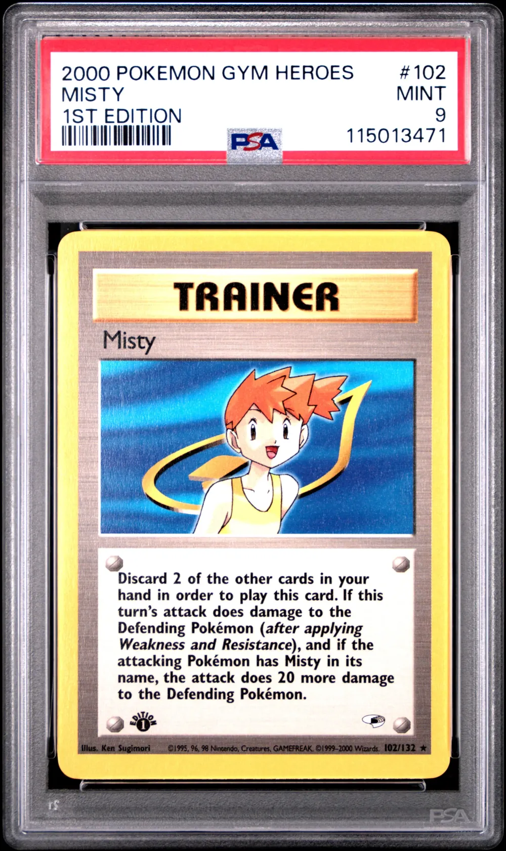 2000 #102 Misty 1st Edition PSA 