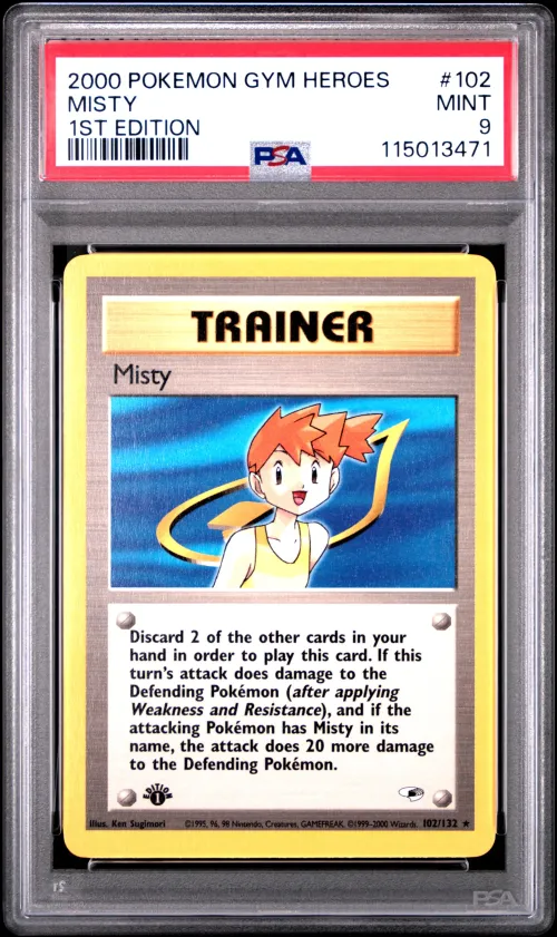 2000 #102 Misty 1st Edition PSA