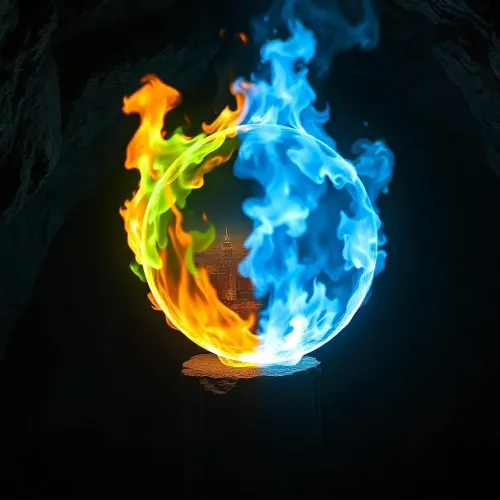 Fiery Magic Orb #1