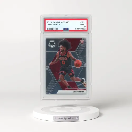2019 Panini Mosaic #211 Coby White (PSA 9 MINT)