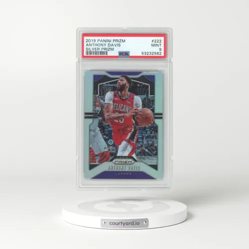2019 Panini Prizm #222 Anthony Davis - Silver Prizm (PSA 9 MINT)