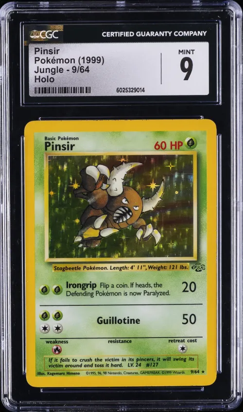1999 #9 Pinsir-Holo CGC 9 Jungle