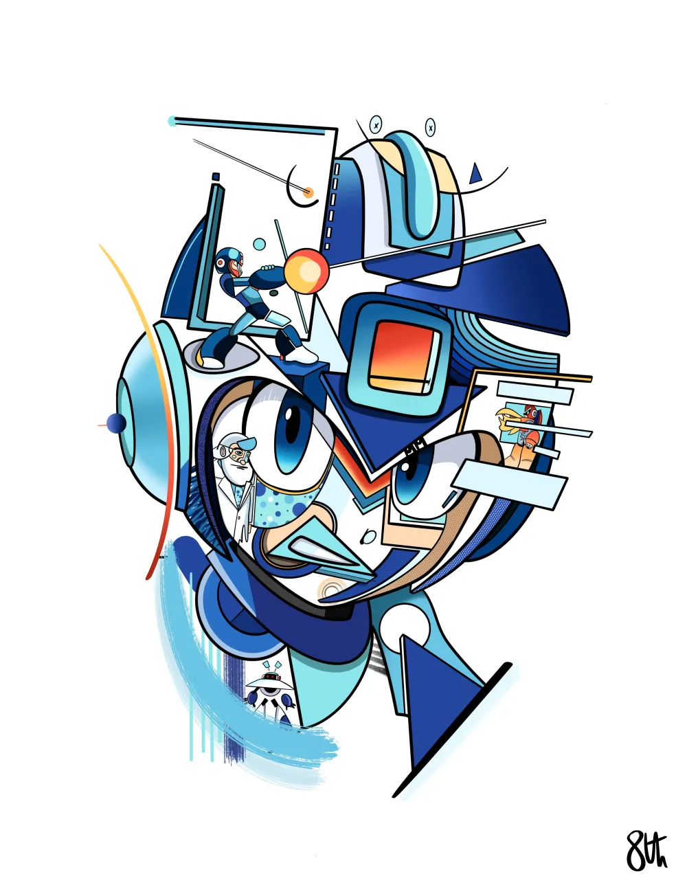 Geo Mega Man #100