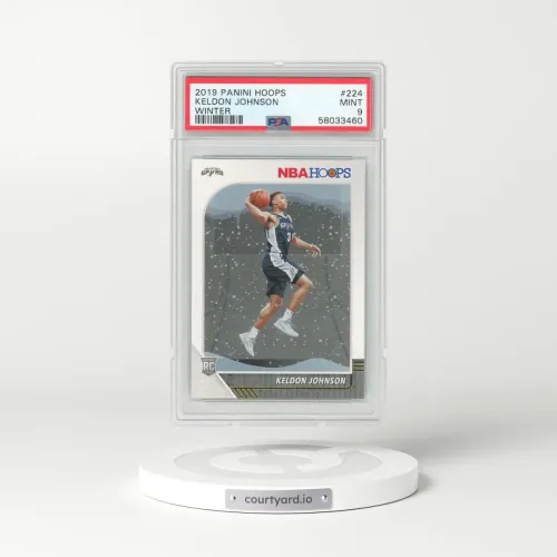 2019 Panini Hoops #224 Keldon Johnson - Winter (PSA 9 MINT)