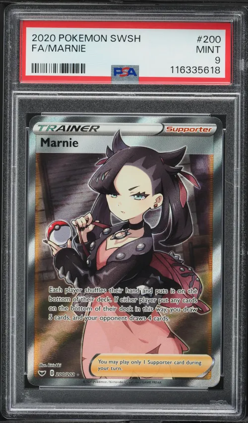 2020 #200 Full Art/Marnie PSA 9 