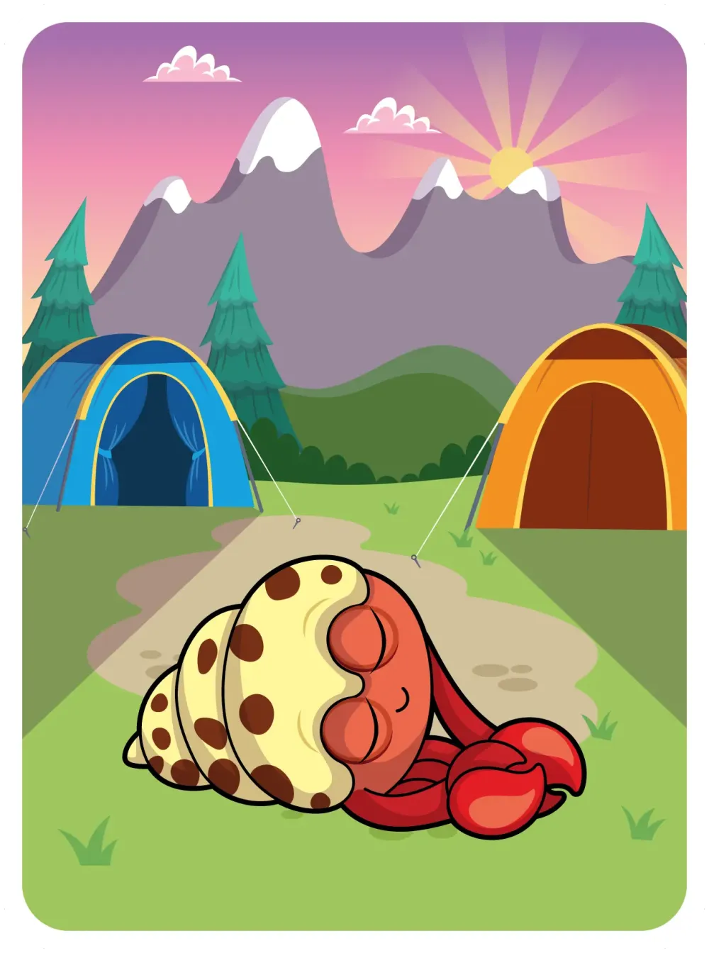 Happy Hermit Crab #13138