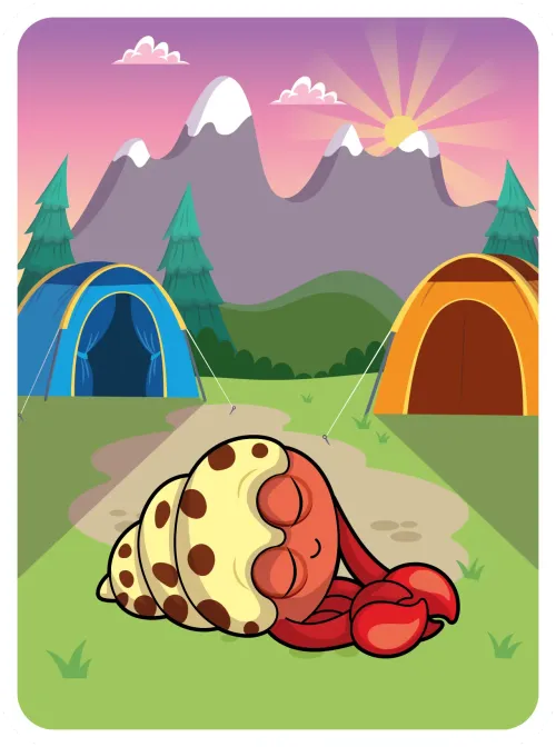 Happy Hermit Crab #13138