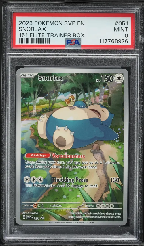 2023 #051 Snorlax PSA 9 Svp EN-S
