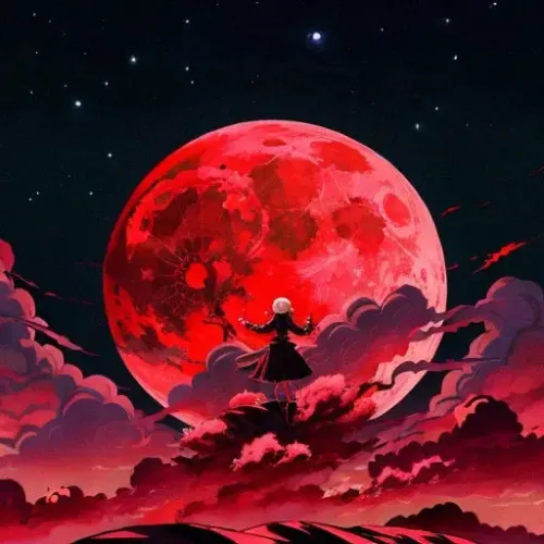 Dancing Red Moon