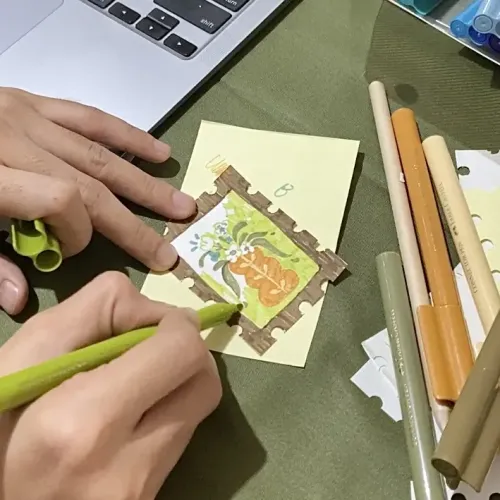Floral Vase in Progress