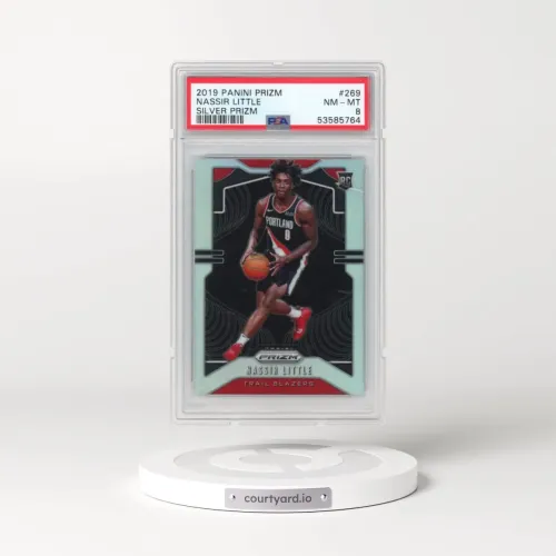 2019 Panini Prizm #269 Nassir Little - Silver Prizm (PSA 8 NM-MT)