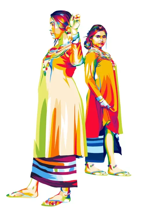 Women in Traditional Costume, The Maldives #13