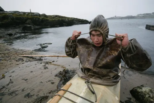 TighteningTuiliq,KayakChampionships,Greenland #90046