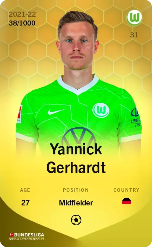 Yannick Gerhardt 2021-22 • Limited 38/1000