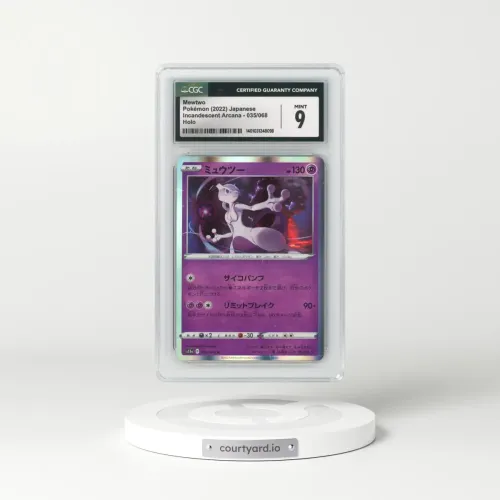 2022 Incandescent Arcana #035/068 Mewtwo - Holo (CGC 9 MINT)
