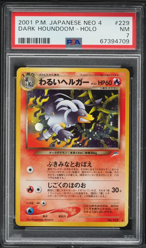 2001 #229 Dark Houndoom-Holo PSA