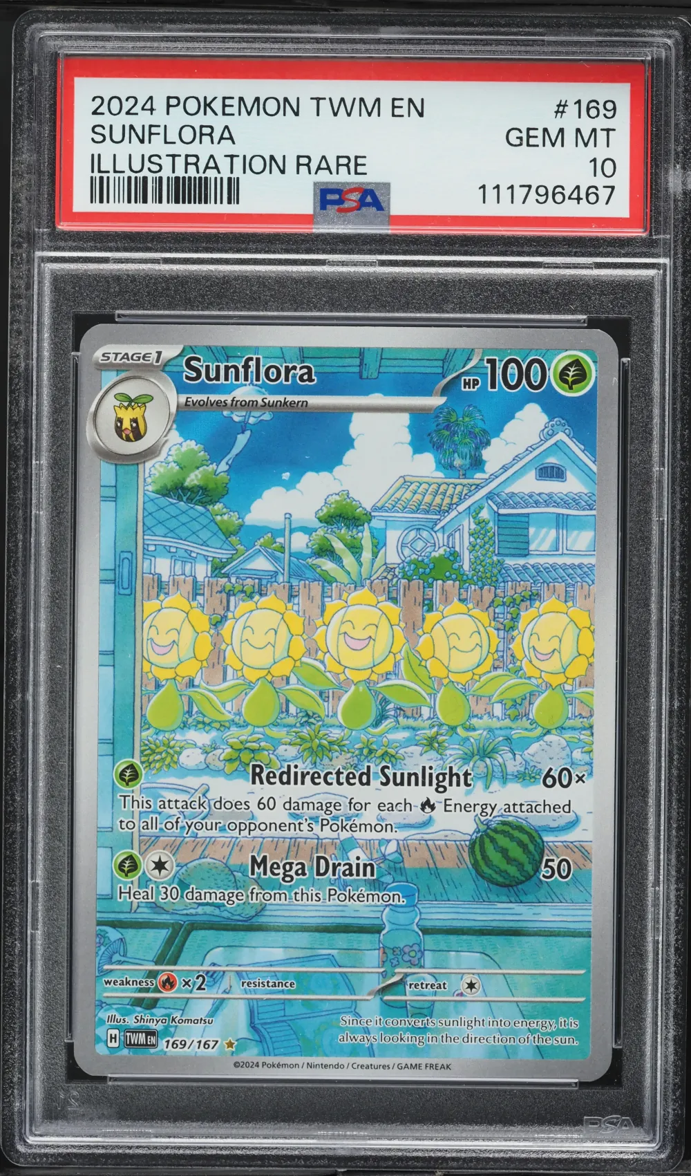 2024 #169 Sunflora PSA 10 Twm EN