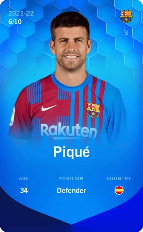 Piqué 2021-22 • Super Rare 6/10