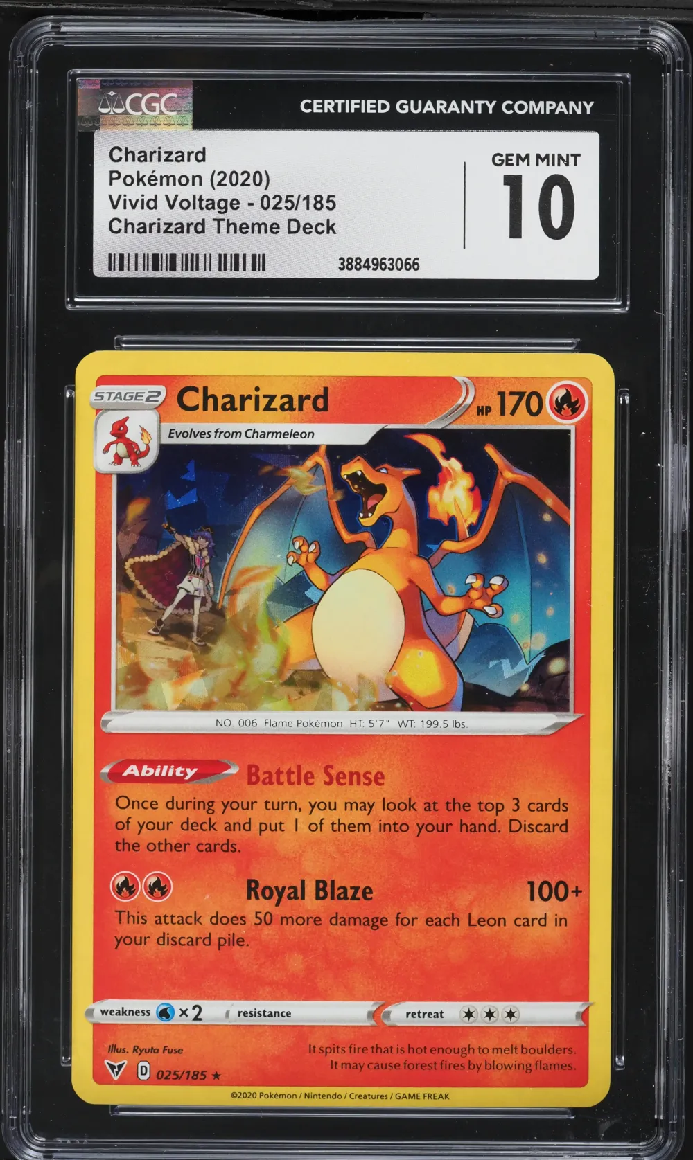 2020 #025 Charizard-Holo CGC 10 