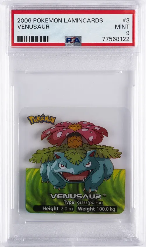 2006 #3 Venusaur PSA 9 Lamincard