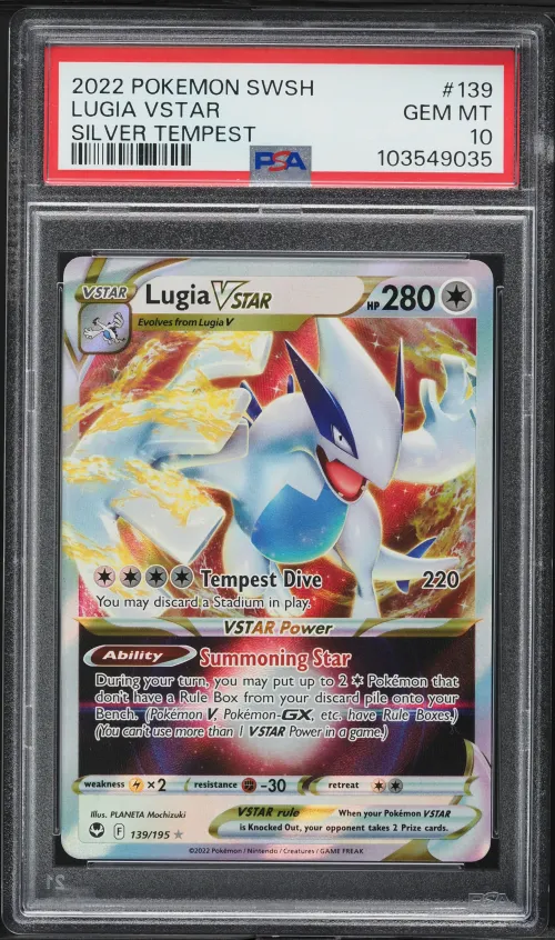 2022 #139 Lugia Vstar PSA 10 Swo